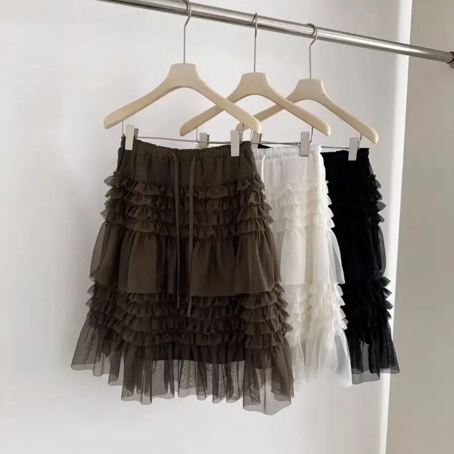 Elegant Gentle Design Fashionable Heavy Embellished Lace Skirt Half-length Soft Pleated Polyester High-waisted Cake Skirt
Elegant Gentle Design Fashionable Heavy Embellished Lace Skirt Half-length Soft Pleated Polyester High-waisted Cake Skirt