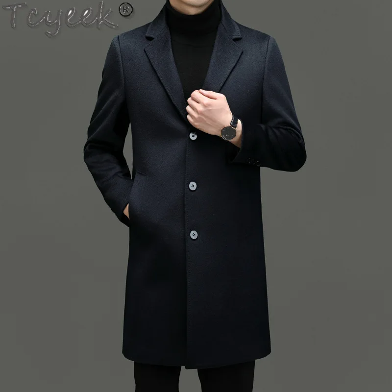 Tcyeek 10% Cashmere+ 90% Sheep Wool Jacket Men Clothes 2025 Autumn Winter Suit Coat Mid-length Woolen Coats Man New in Outerwear
Tcyeek 10% Cashmere+ 90% Sheep Wool Jacket Men Clothes 2025 Autumn Winter Suit Coat Mid-length Woolen Coats Man New in Outerwear