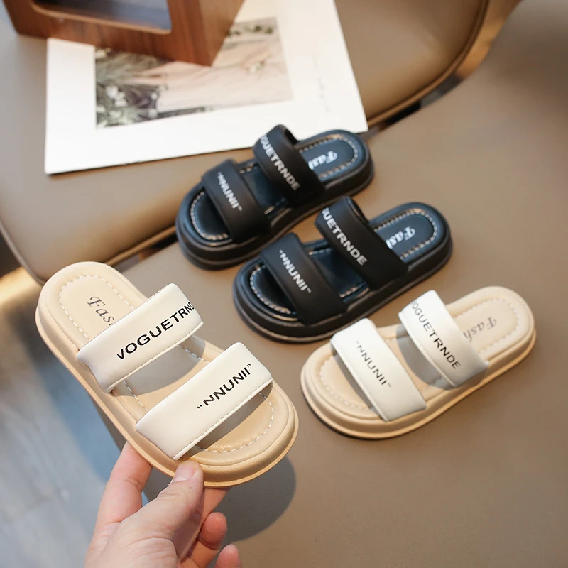 Girls Super Light Slippers Sandals Summer Beach Soft Sole Nice Letters Print Children Girl Home Bathroom Anti-slip Slides
Girls Super Light Slippers Sandals Summer Beach Soft Sole Nice Letters Print Children Girl Home Bathroom Anti-slip Slides