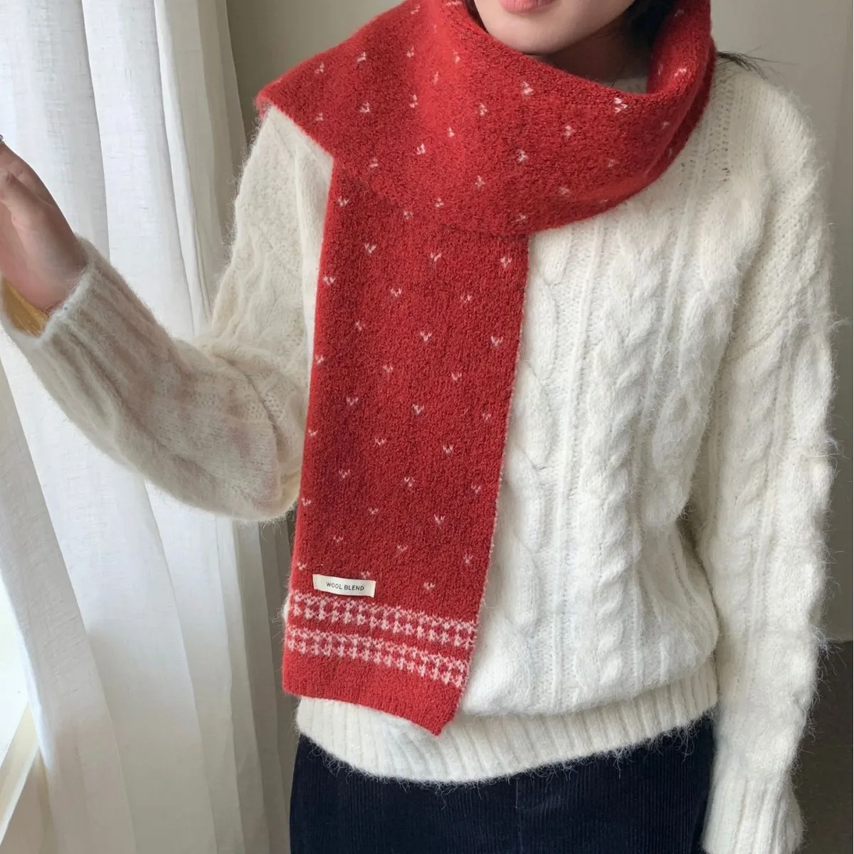 Ladies' Scarves Korean Retro Fair Island Simple Sweet Versatile Kawaii Wool Winter Thicked Warmth Comfortable High Quality Scarf
Ladies' Scarves Korean Retro Fair Island Simple Sweet Versatile Kawaii Wool Winter Thicked Warmth Comfortable High Quality Scarf