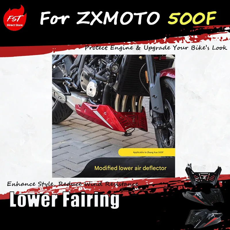 Специальные аксессуары для модификации ZXMOTO 500F: накладка для повышения аэродинамического давления, опорная пластина для защиты двигателя и защитная крышка.
Специальные аксессуары для модификации ZXMOTO 500F: накладка для повышения аэродинамического давления, опорная пластина для защиты двигателя и защитная крышка.