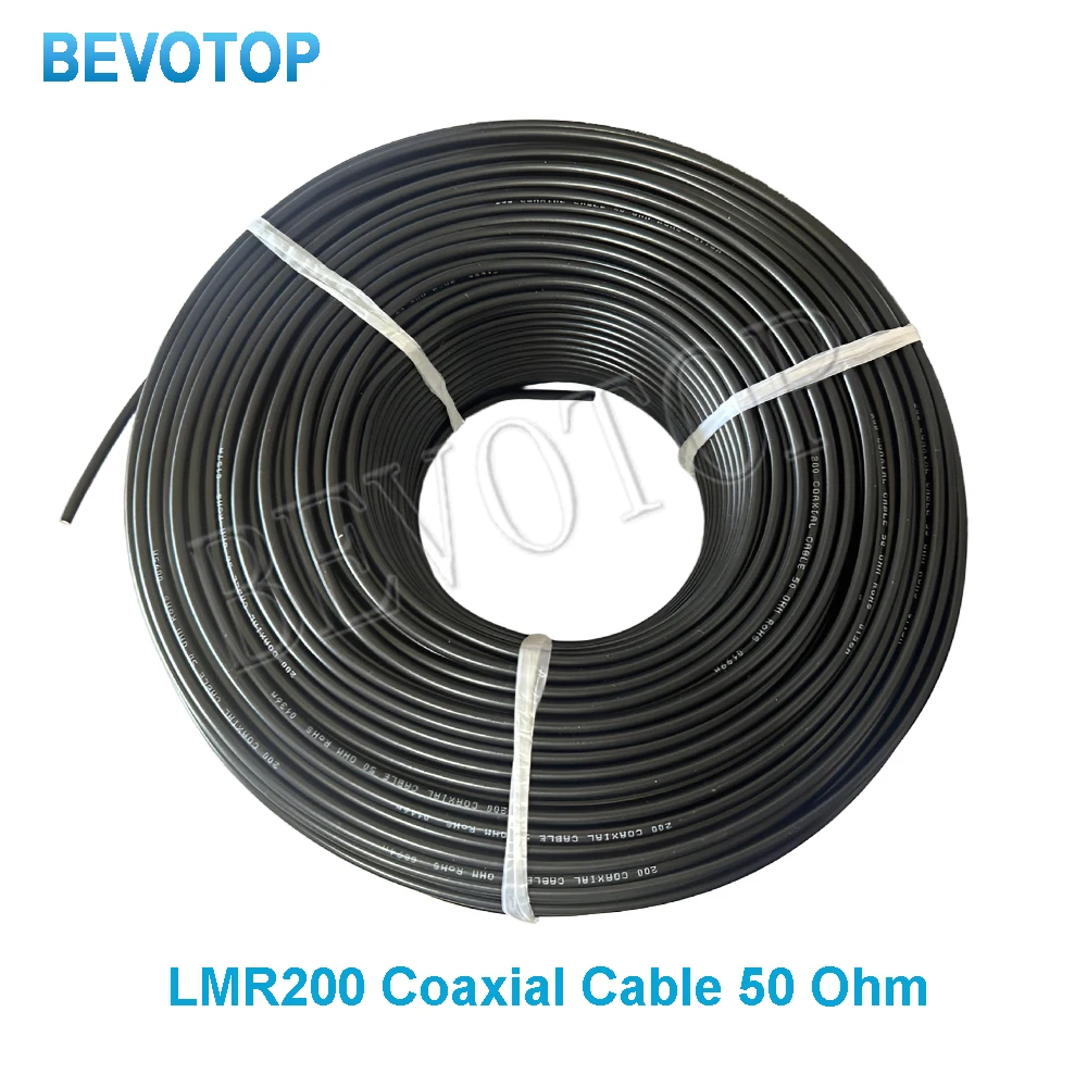 BEVOTOP LMR200 Coaxial Cable High Quality Low Loss 50 Ohm 50-3 RF Coaxial Cable Jumper Wire Cord 50CM~200M
BEVOTOP LMR200 Coaxial Cable High Quality Low Loss 50 Ohm 50-3 RF Coaxial Cable Jumper Wire Cord 50CM~200M