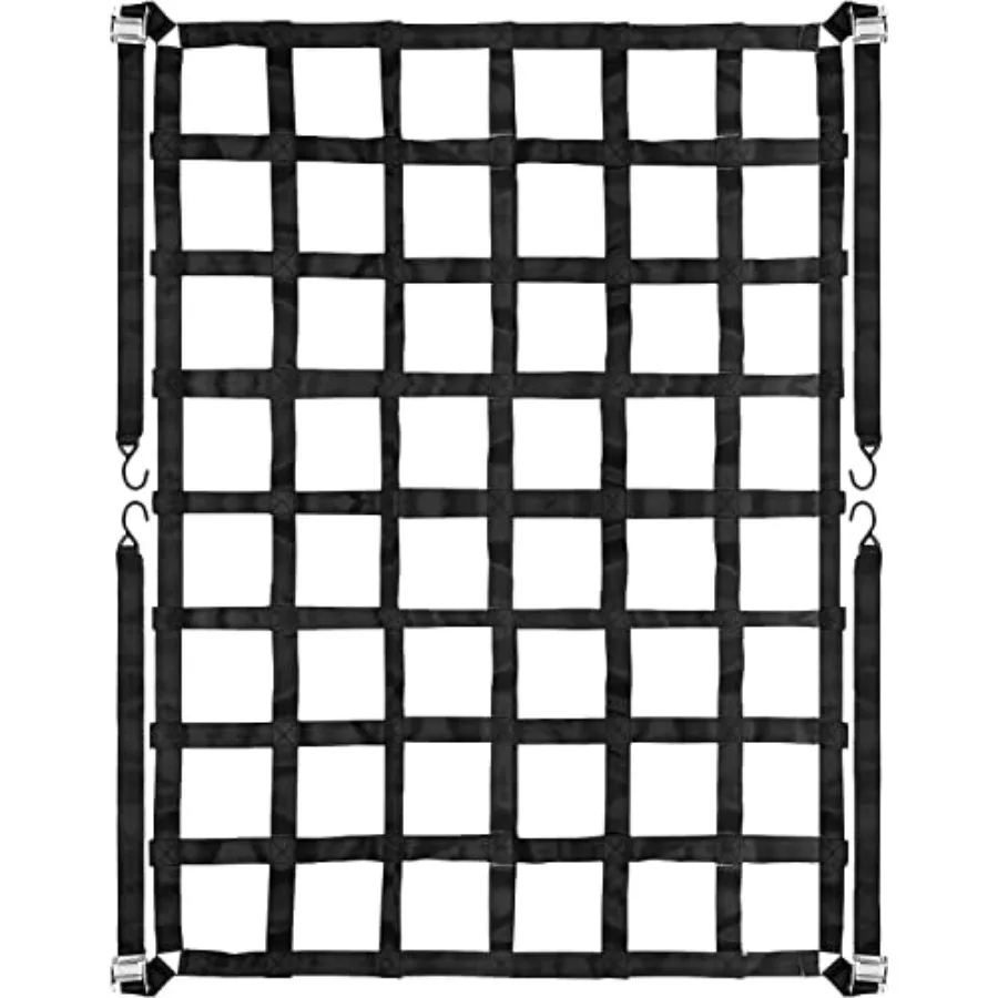 3.5'x 4.1' Cargo Net Capacity 1100LBS Truck Bed Cargo Net Heavy Duty Cargo Nets for Pickup Trucks with SHooks
3.5'x 4.1' Cargo Net Capacity 1100LBS Truck Bed Cargo Net Heavy Duty Cargo Nets for Pickup Trucks with SHooks