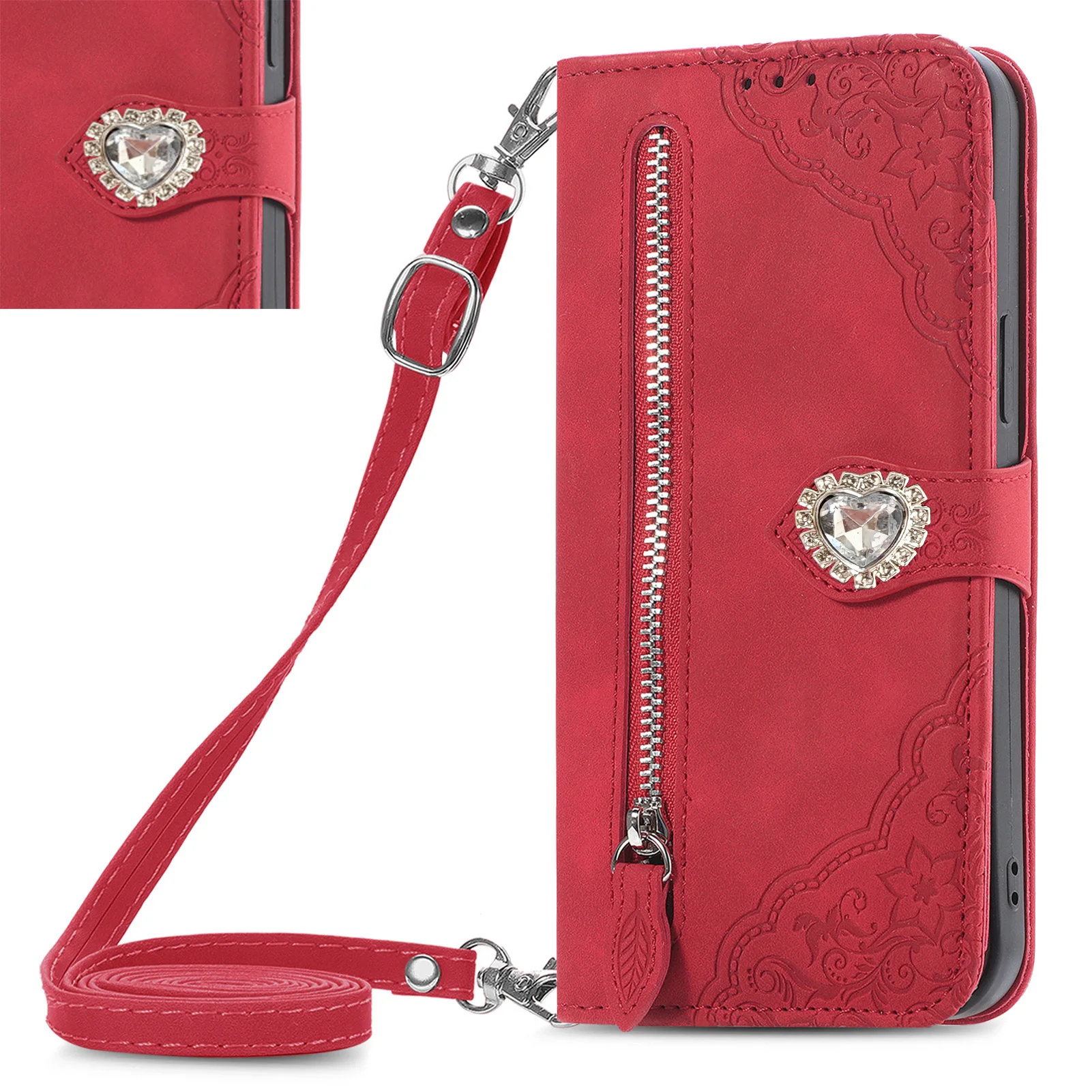Crossbody Wallet Case For Samsung Galaxy A70S A70 A50 A50S A40 A30 A20 A10 Glitter Diamond Leather 7 Cards Zipper Flip Cover
Crossbody Wallet Case For Samsung Galaxy A70S A70 A50 A50S A40 A30 A20 A10 Glitter Diamond Leather 7 Cards Zipper Flip Cover