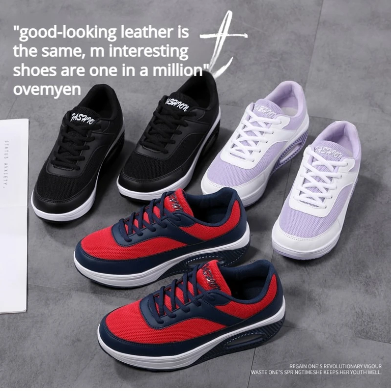 Новые весенне-осенние повседневные спортивные кроссовки на шнуровке для женщин с цветной сетчатой плоской подошвой и мягкой подошвой
Новые весенне-осенние повседневные спортивные кроссовки на шнуровке для женщин с цветной сетчатой плоской подошвой и мягкой подошвой