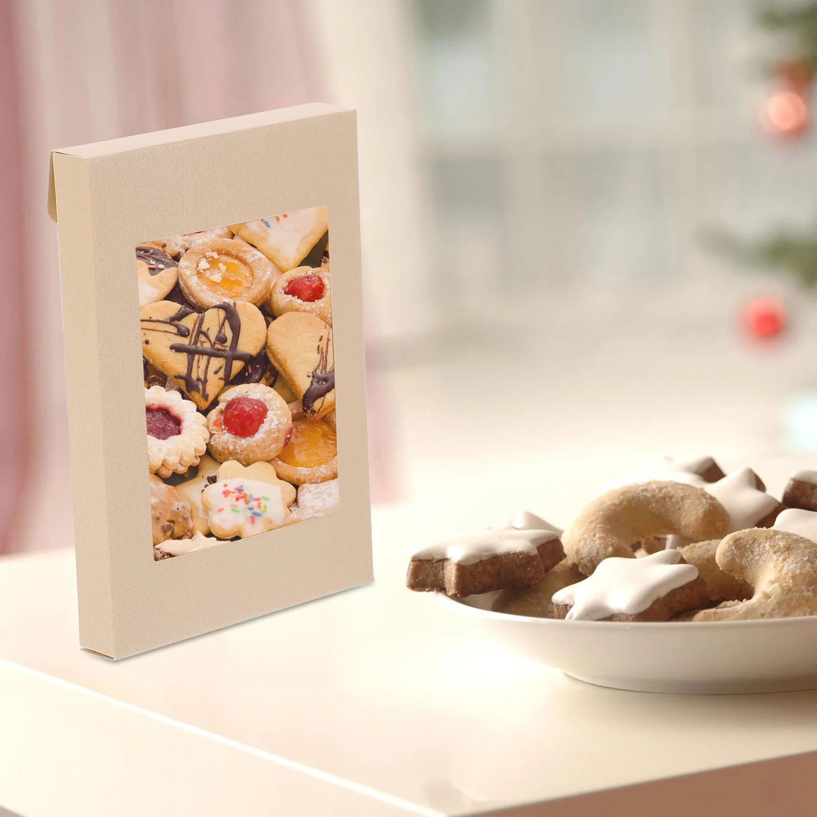 10 Pcs Gift Box Boxes Dessert with Window Cookie Holiday Pastry Cupcakes Packaging Container
10 Pcs Gift Box Boxes Dessert with Window Cookie Holiday Pastry Cupcakes Packaging Container