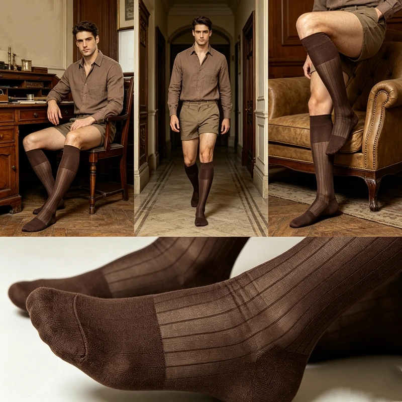Mens Translucent High Tube Socks Classic Breathable Multicolor Sexy Nylon Dress Socks Male Business Formal Dress Long Silk Socks
Mens Translucent High Tube Socks Classic Breathable Multicolor Sexy Nylon Dress Socks Male Business Formal Dress Long Silk Socks