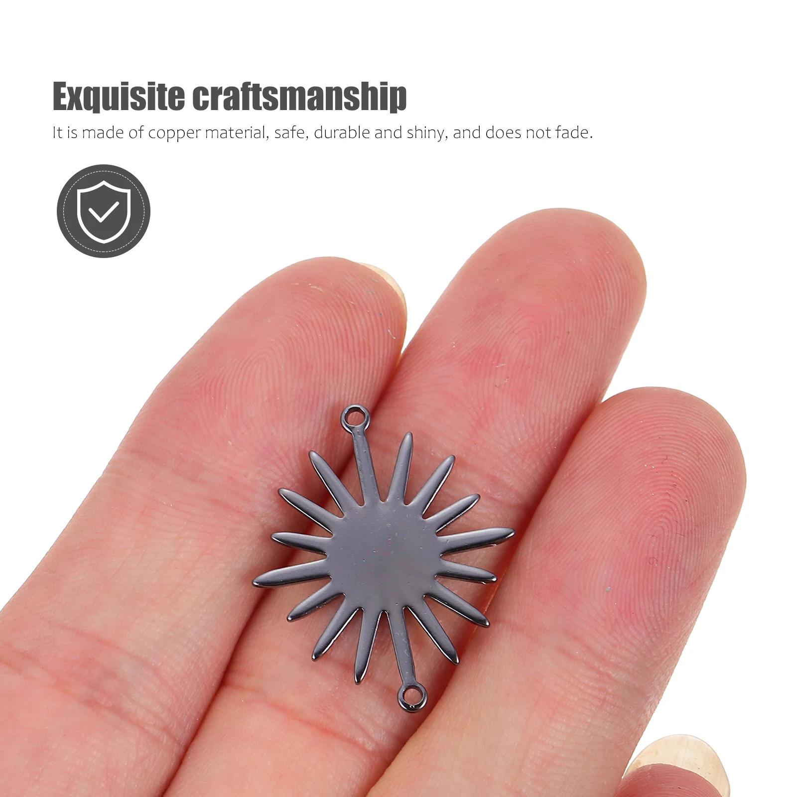 10Pcs Copper Sunflower Links Double-Hanging Jewelry Connectors Glossy DIY Bracelet Necklace Pendant Earring Accessories
10Pcs Copper Sunflower Links Double-Hanging Jewelry Connectors Glossy DIY Bracelet Necklace Pendant Earring Accessories