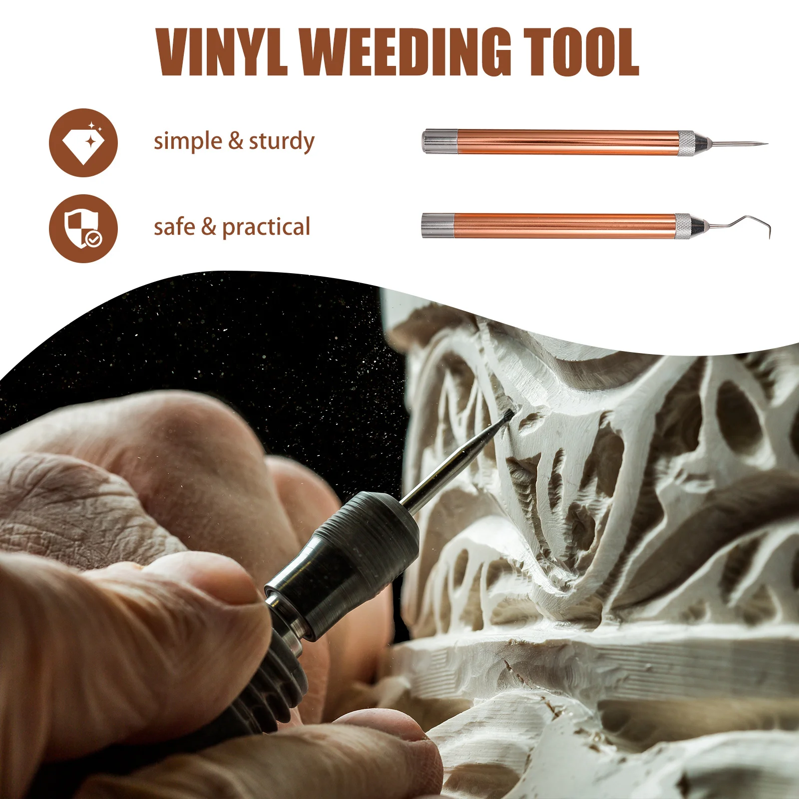 2Pcs Vinyl Weeding Tool Kit with Light for Precise Sticker Lettering Engraving Embossing Craft Supplies Weeding Scrap Collector
2Pcs Vinyl Weeding Tool Kit with Light for Precise Sticker Lettering Engraving Embossing Craft Supplies Weeding Scrap Collector