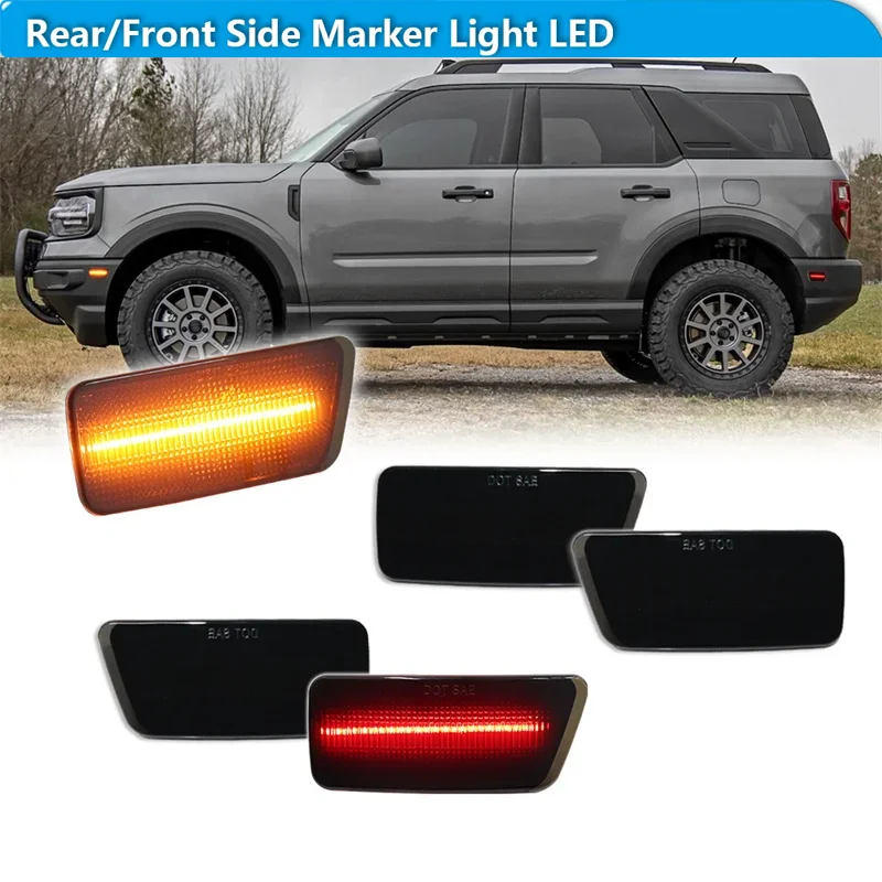 For Ford Bronco Sport 2021 2022 2023 Car LED Front / Rear Bumper Side Marker Turn Signal Lights Parking Lights Fender Flare Lamp
For Ford Bronco Sport 2021 2022 2023 Car LED Front / Rear Bumper Side Marker Turn Signal Lights Parking Lights Fender Flare Lamp