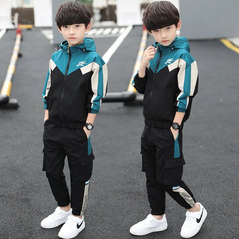 2024 New Spring Summer Children's Clothes Suit Boys Coat + Pants 2pcs/Set Teenage Top Sport Costume For Kids Streetwear
2024 New Spring Summer Children's Clothes Suit Boys Coat + Pants 2pcs/Set Teenage Top Sport Costume For Kids Streetwear