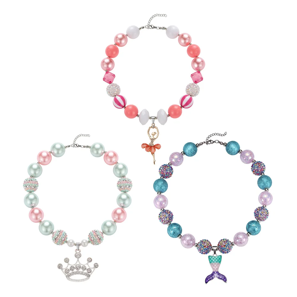 Baby Girl Birthday Necklace Present Jewelry Kid Chunky Beaded Pendant Chain Necklaces
Baby Girl Birthday Necklace Present Jewelry Kid Chunky Beaded Pendant Chain Necklaces