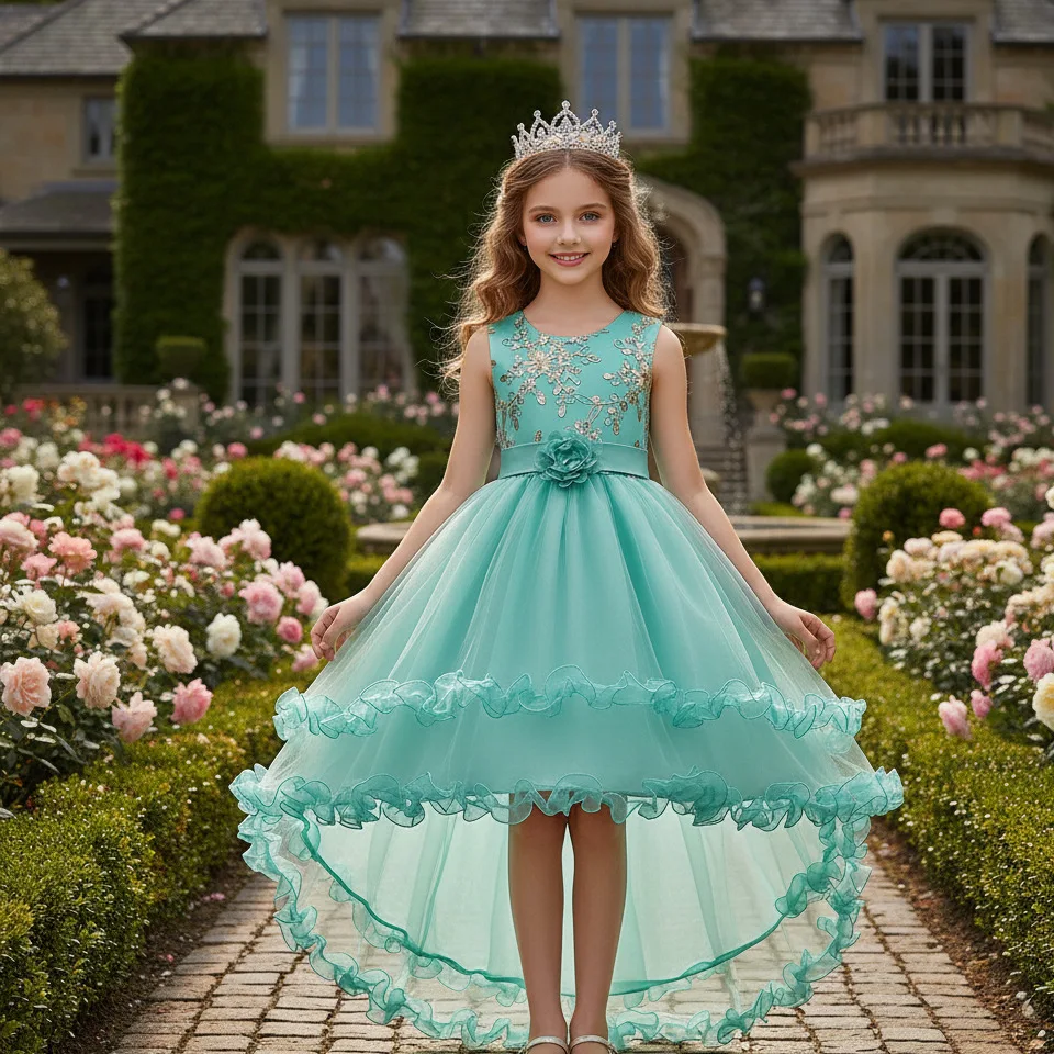Детское платье в европейском стиле 2026 года, среднего размера, с вышивкой и пайетками, для выступлений, в стиле цветочной принцессы
Детское платье в европейском стиле 2026 года, среднего размера, с вышивкой и пайетками, для выступлений, в стиле цветочной принцессы