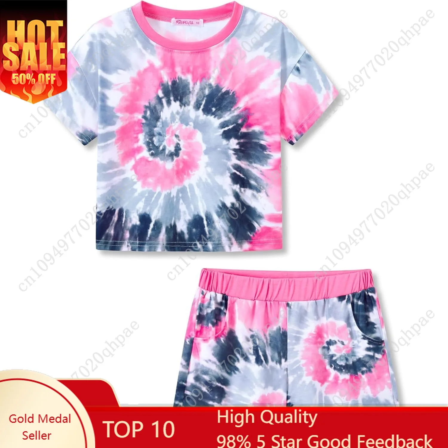 Topgal Soft Little/Big Girls Summer T-Shirt and Shorts Outfit Swirl Pattern Clothes Set Size 6-18
Topgal Soft Little/Big Girls Summer T-Shirt and Shorts Outfit Swirl Pattern Clothes Set Size 6-18
