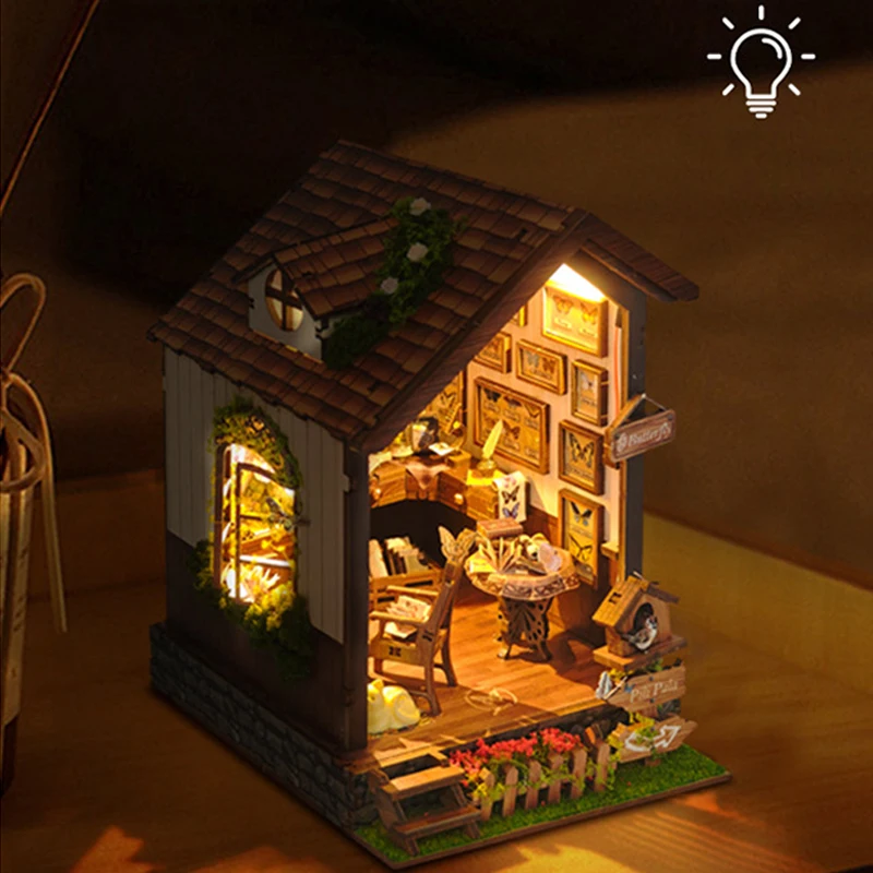 Будинок-бабочка «сделай сам», книжный уголок, деревянная миниатюрная модель, комплект подставки для книг со светодиодной подсветкой, книжная полка, головоломка для взрослых, рождественские подарки
Будинок-бабочка «сделай сам», книжный уголок, деревянная миниатюрная модель, комплект подставки для книг со светодиодной подсветкой, книжная полка, головоломка для взрослых, рождественские подарки