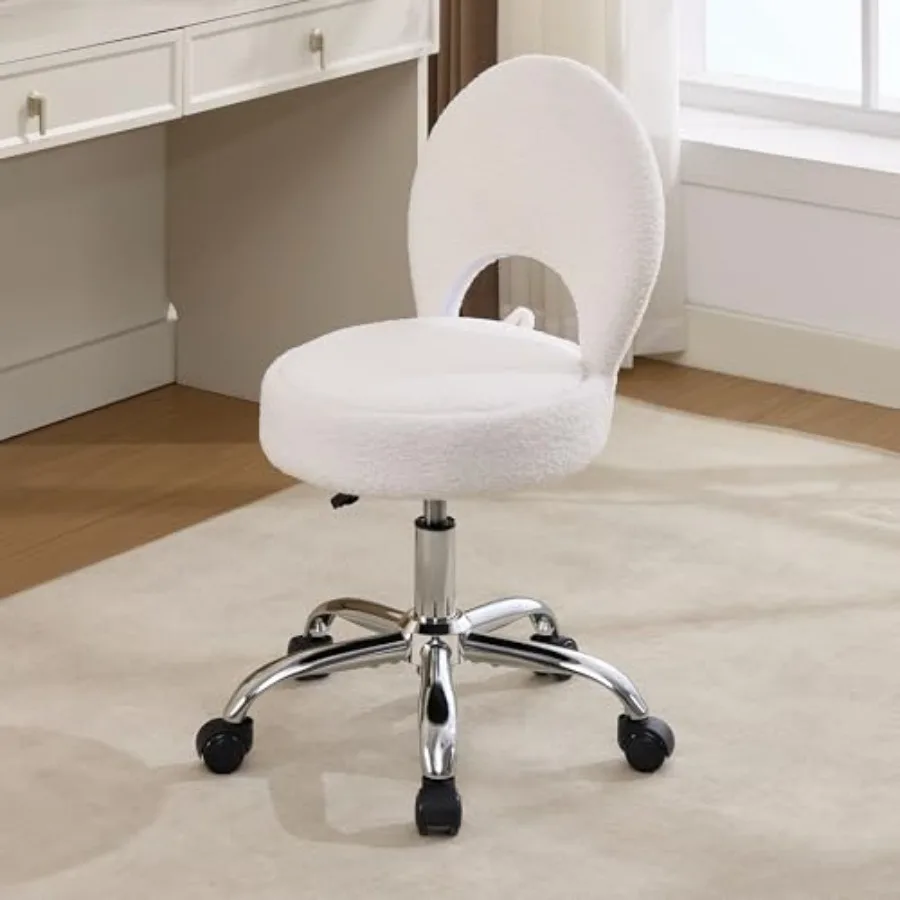 Home Office Chair Foldable Vanity Chair Vanity Stool with Storage 15.8" Spacious Seat 360° Swivel Height Adjustable
Home Office Chair Foldable Vanity Chair Vanity Stool with Storage 15.8" Spacious Seat 360° Swivel Height Adjustable