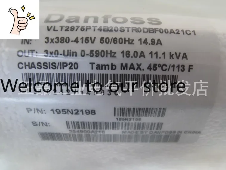 Инвертор Danfoss VLT2900 серии VLT2975, 7.5 кВт, на заказ, оригинальный, в наличии, 2025.5
Инвертор Danfoss VLT2900 серии VLT2975, 7.5 кВт, на заказ, оригинальный, в наличии, 2025.5