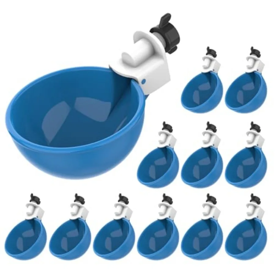 Lil Clucker - Blue Large Automatic Chicken Waterer Cups Suitable for Ducks, Geese, Turkeys, and Bunny Rabbit - Water Feeder Kit
Lil Clucker - Blue Large Automatic Chicken Waterer Cups Suitable for Ducks, Geese, Turkeys, and Bunny Rabbit - Water Feeder Kit