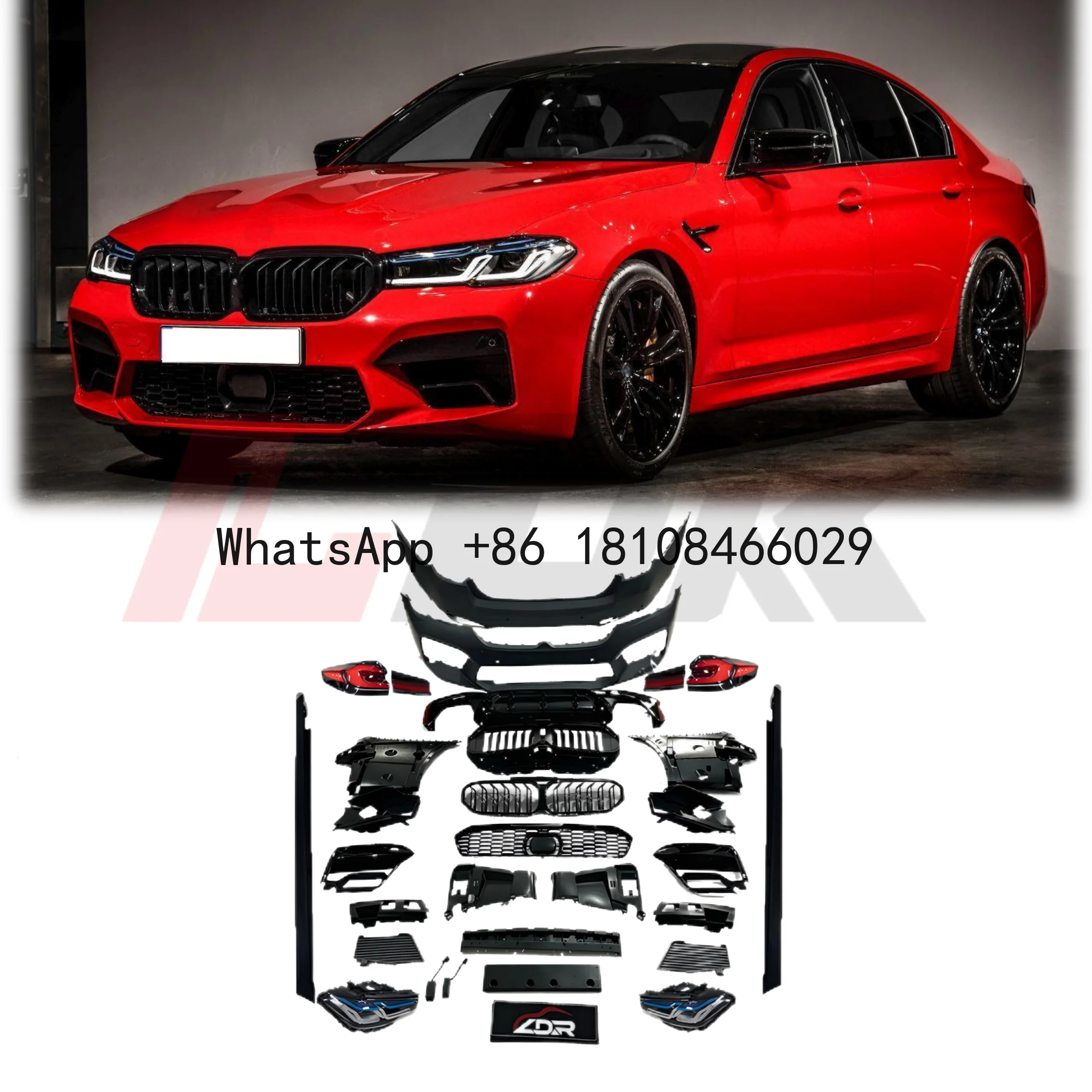 T- High Quality for BMW 5 Series G30 2016-2020 Upgrade to G30 LCI M5 F90 Style Bodykit with LED Headlight Plug and Play Bumper
T- High Quality for BMW 5 Series G30 2016-2020 Upgrade to G30 LCI M5 F90 Style Bodykit with LED Headlight Plug and Play Bumper