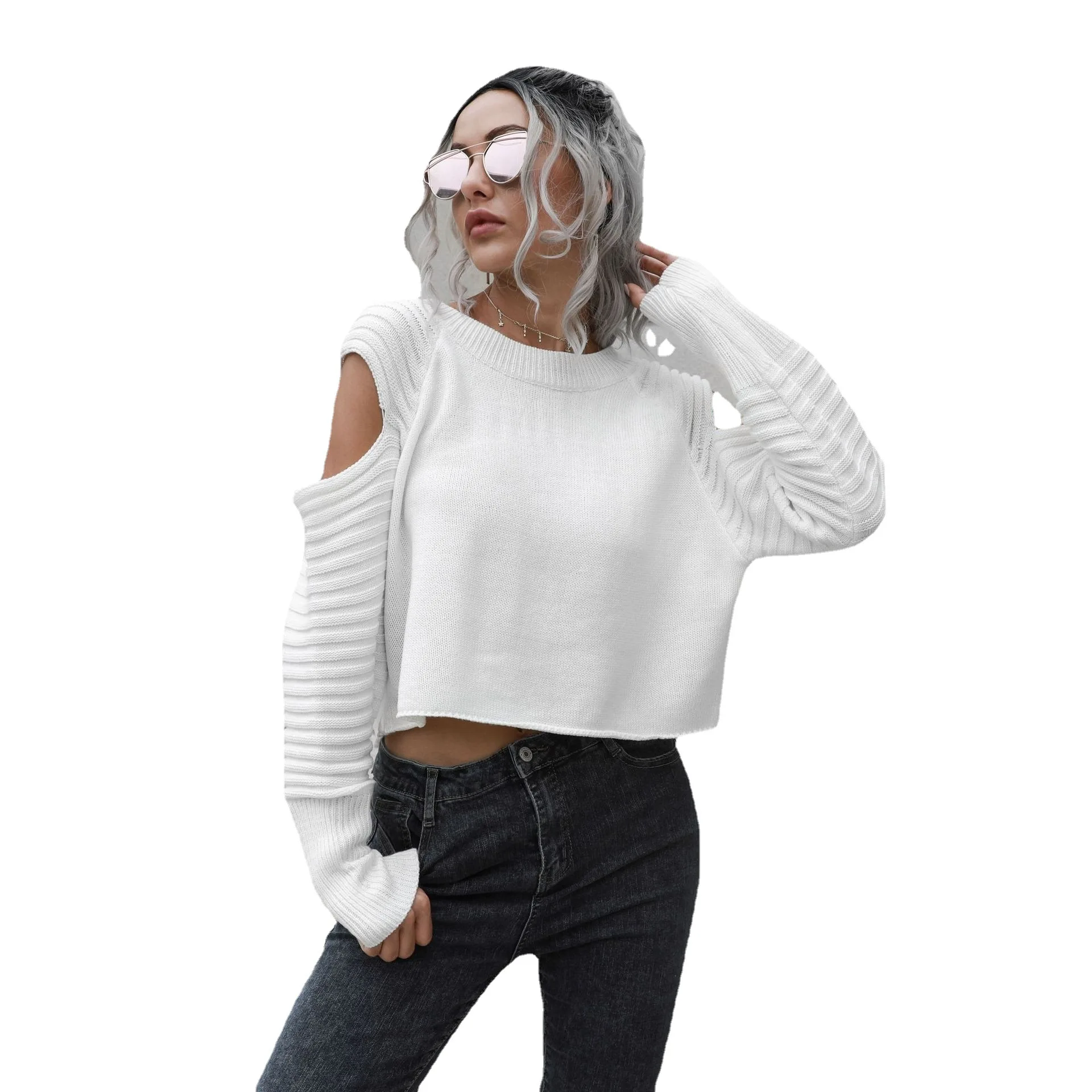 Casual Women's Clothing SweatersJumpers Pullovers Twist O -Neck Short Out -Shoulder Short Sweater Female Loose Autumn And Winter
Casual Women's Clothing SweatersJumpers Pullovers Twist O -Neck Short Out -Shoulder Short Sweater Female Loose Autumn And Winter