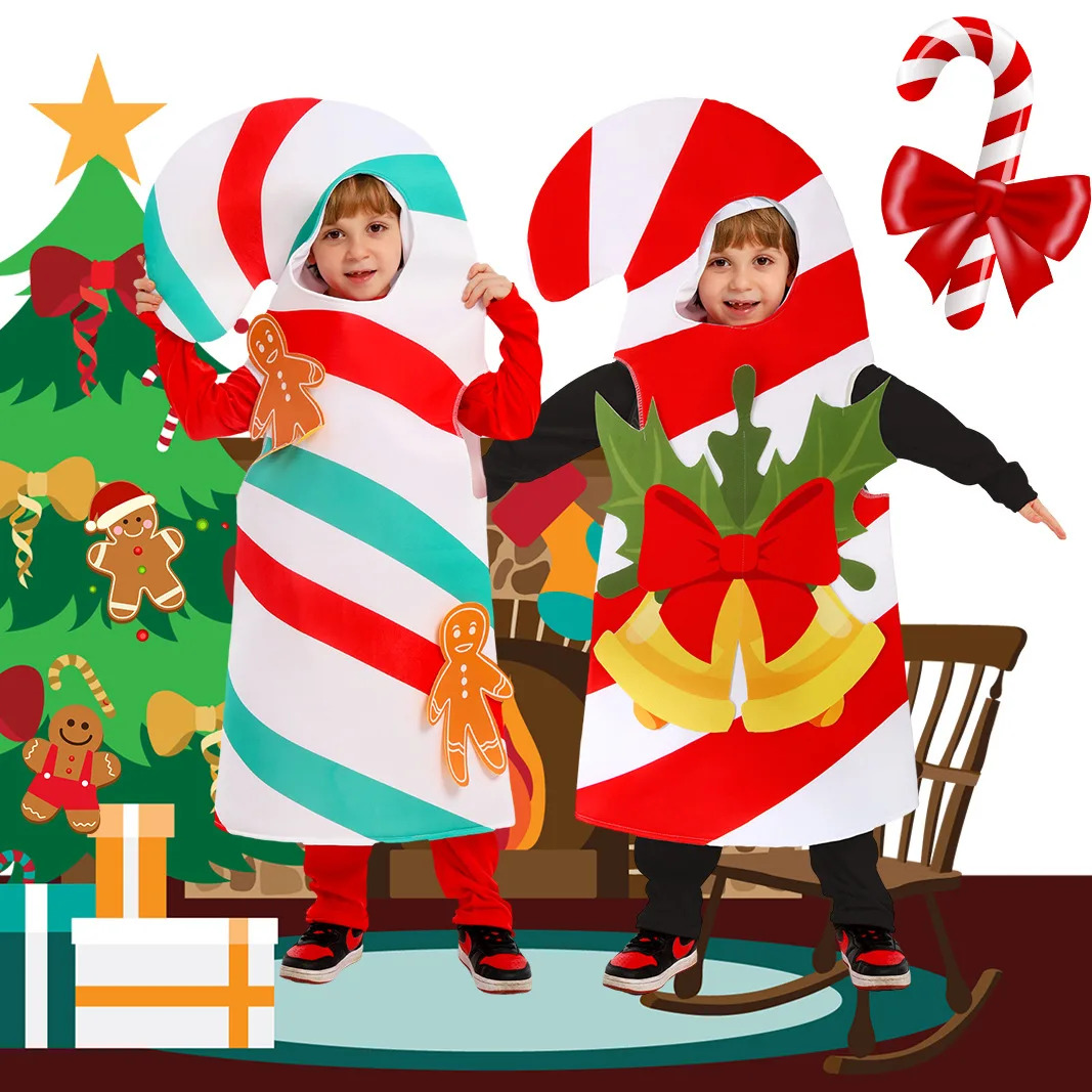 Christmas Costume Children's Candy Cane Cos Play Costume Kindergarten Festival Party Stage Performance Costume
Christmas Costume Children's Candy Cane Cos Play Costume Kindergarten Festival Party Stage Performance Costume