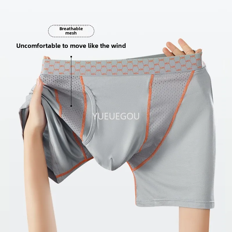Men Modal Pouch Underwear Transparent Mesh Boxer Shorts Big Pouch Support Breathable Sexy Sport Underwear Loose Mid Length 
Men Modal Pouch Underwear Transparent Mesh Boxer Shorts Big Pouch Support Breathable Sexy Sport Underwear Loose Mid Length
