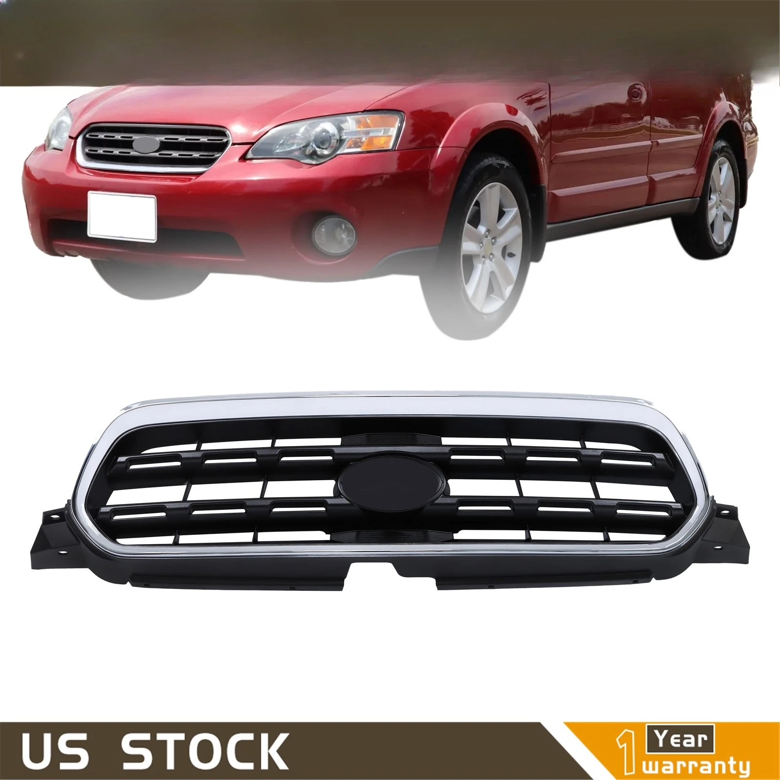 Chorme&Dark Gray Fit For Subaru Outback 2005-06 2007 Front Bumper Upper Grille
Chorme&Dark Gray Fit For Subaru Outback 2005-06 2007 Front Bumper Upper Grille