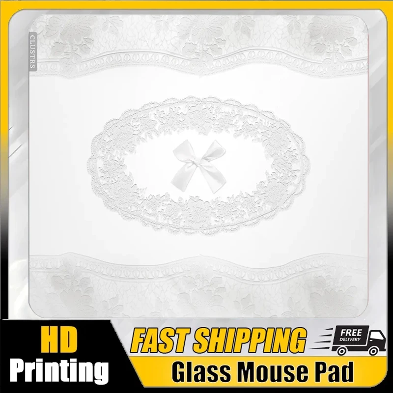 Korean White Lacey Bows Glass Mousepad Micro-etched Surface Desk Mat Tempered Upgrade FPS Office Mousepad Esports For Girls Desk
Korean White Lacey Bows Glass Mousepad Micro-etched Surface Desk Mat Tempered Upgrade FPS Office Mousepad Esports For Girls Desk