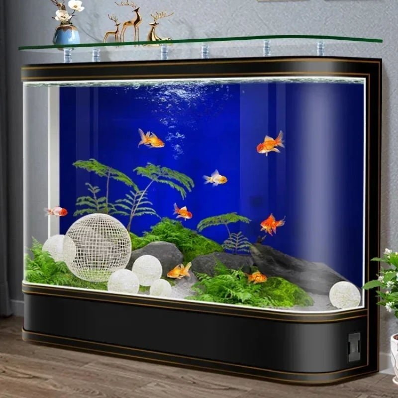 Hot Bending Integrated Fish Tank Living Room Light Luxury High-End Large Fish Globe Ecological Change Water
Hot Bending Integrated Fish Tank Living Room Light Luxury High-End Large Fish Globe Ecological Change Water
