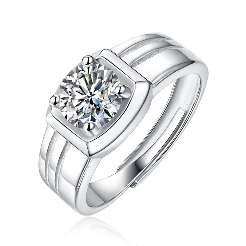 1 Carat D Color VVS1 Moissanite Men's Ring, Business Craft Style, High Polish Design, Luxury Men's Engagement Ring
1 Carat D Color VVS1 Moissanite Men's Ring, Business Craft Style, High Polish Design, Luxury Men's Engagement Ring