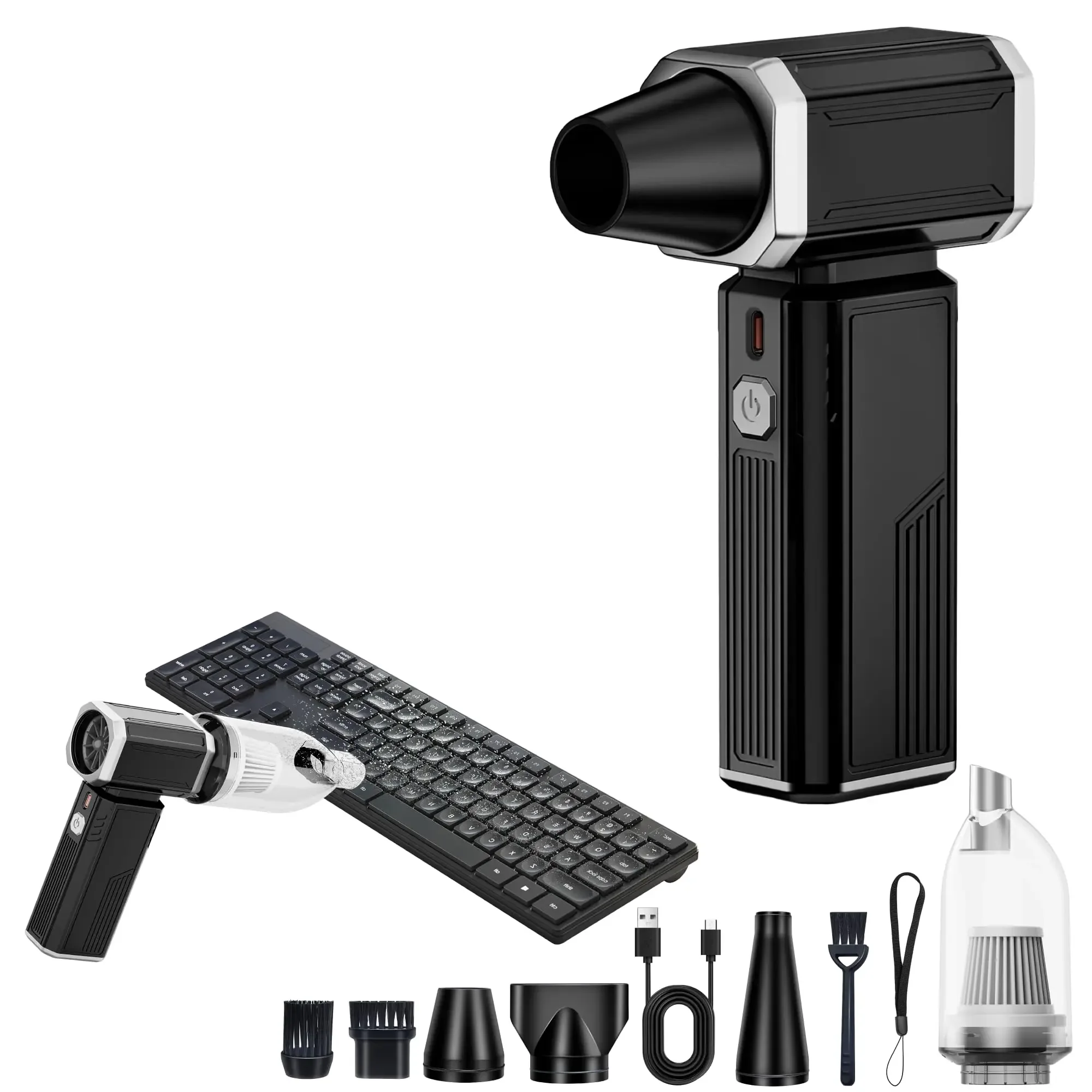 350000RPM Turbo Jet Fan Strong Winds 54m/s Violent Fan Brushless 6000MAH Powerful Air Blower Vacuum Dust Cleaner Type-C Charging
350000RPM Turbo Jet Fan Strong Winds 54m/s Violent Fan Brushless 6000MAH Powerful Air Blower Vacuum Dust Cleaner Type-C Charging