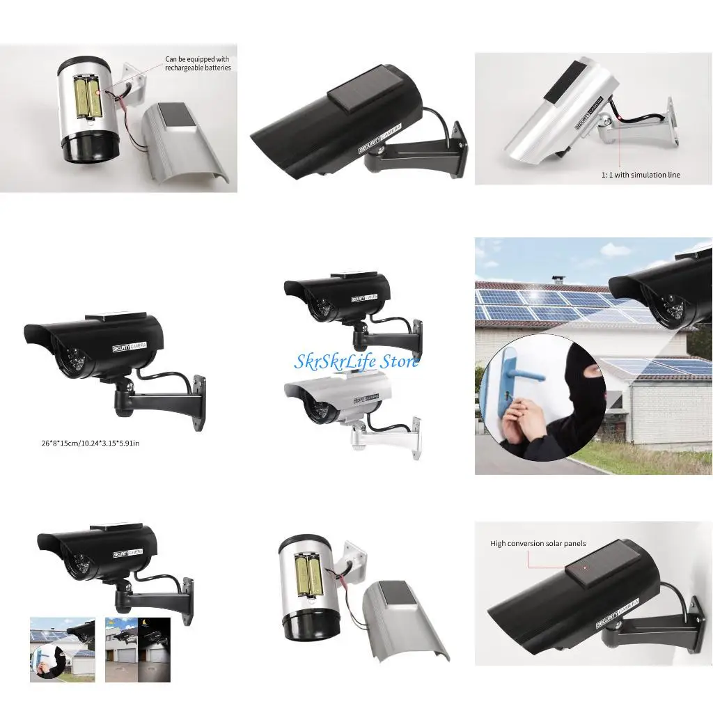 E65E Поддельная камера-манекен Водонепроницаемая камера видеонаблюдения с мигающим светодиодом
E65E Поддельная камера-манекен Водонепроницаемая камера видеонаблюдения с мигающим светодиодом