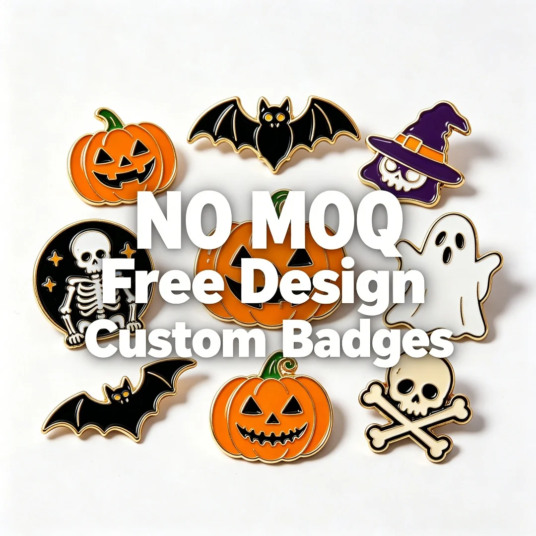 Custom Halloween Enamel Lapel Pins, Pumpkin Ghost Bat Skull Metal Brooch, Custom Logo Badge No MOQ
Custom Halloween Enamel Lapel Pins, Pumpkin Ghost Bat Skull Metal Brooch, Custom Logo Badge No MOQ