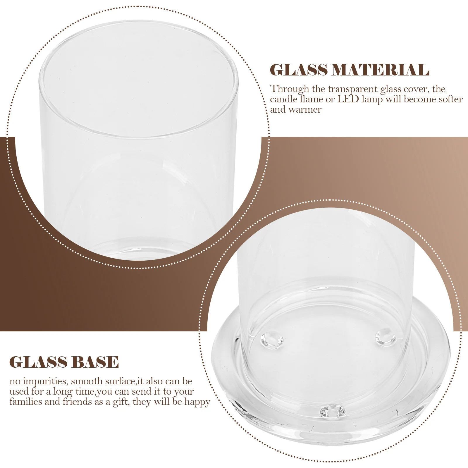 1Set Household Windproof Glass Holder Decorative Transparent Dome Cover Desktop Home Accessory Home Accessory
1Set Household Windproof Glass Holder Decorative Transparent Dome Cover Desktop Home Accessory Home Accessory