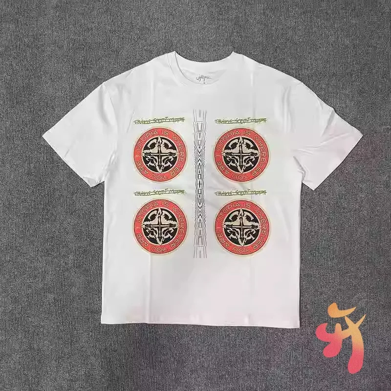 American Hiphop Street Cactus Jack Utopia T-shirts Breathable Cotton Retro Print Casual Loose Men Women Short Sleeve Tshirt Tops
American Hiphop Street Cactus Jack Utopia T-shirts Breathable Cotton Retro Print Casual Loose Men Women Short Sleeve Tshirt Tops