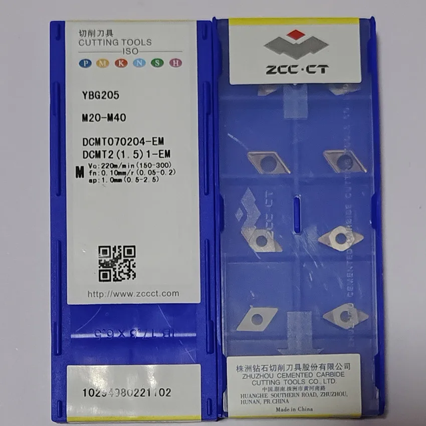 DCMT070204-EM YBG205/DCMT070204-EM YBG202/DCMT070204-EM YBG205H/DCMT070204-EM YBM253 YBM153 ZCC.CT CNC carbide inserts 10PCS/BOX
DCMT070204-EM YBG205/DCMT070204-EM YBG202/DCMT070204-EM YBG205H/DCMT070204-EM YBM253 YBM153 ZCC.CT CNC carbide inserts 10PCS/BOX
