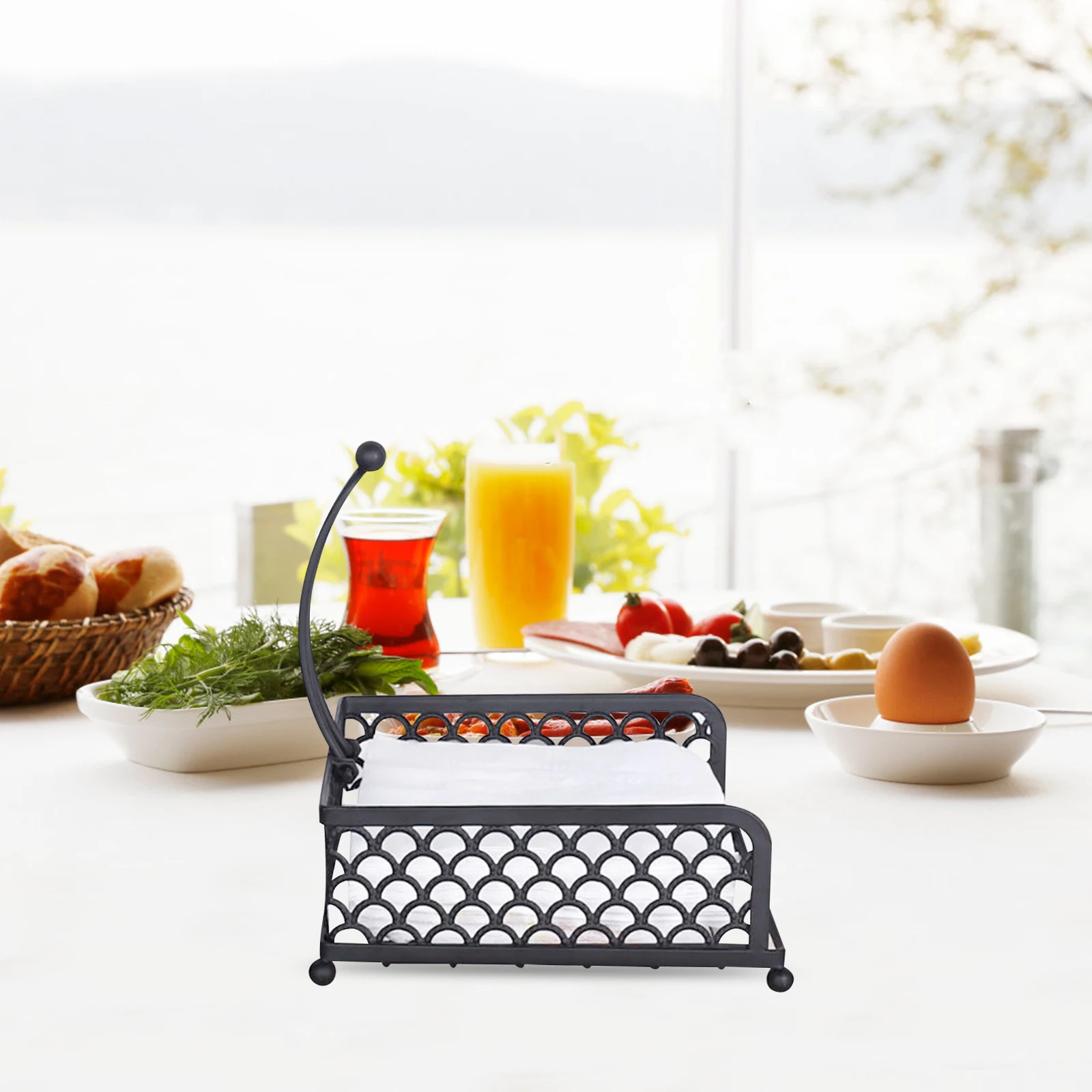 Creative Metal Holder Hollow Exquisite Tissue Storage Stand Decorative Dinner Table Napkin Rack For Kitchen Banquet Rustic
Creative Metal Holder Hollow Exquisite Tissue Storage Stand Decorative Dinner Table Napkin Rack For Kitchen Banquet Rustic
