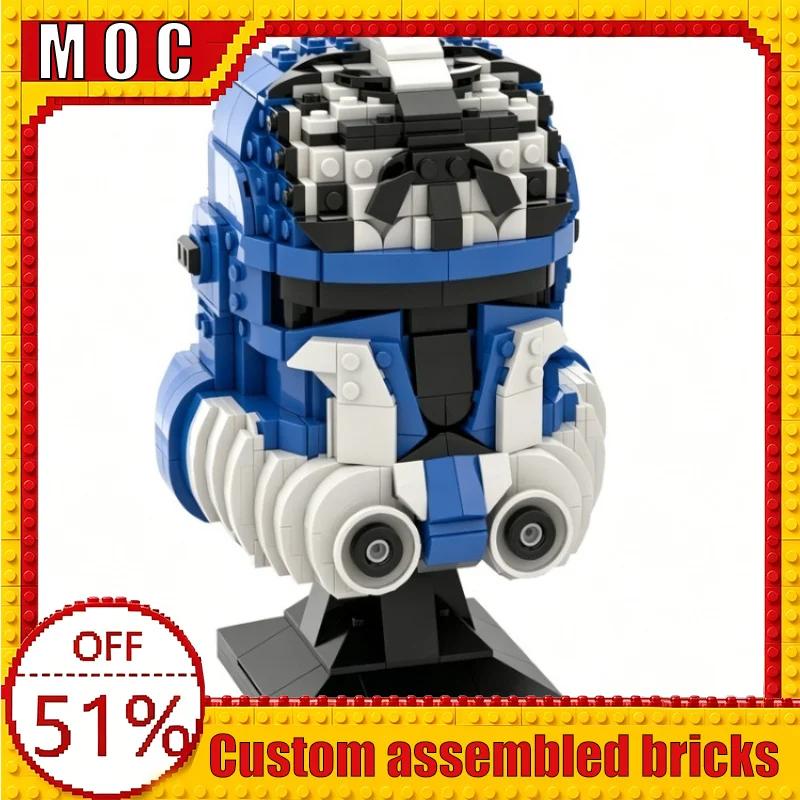 890PCS War Series Helmet Technology Collection Custom Building Blocks MOC Model Educational Assembly Toy Birthday Gift Display
890PCS War Series Helmet Technology Collection Custom Building Blocks MOC Model Educational Assembly Toy Birthday Gift Display