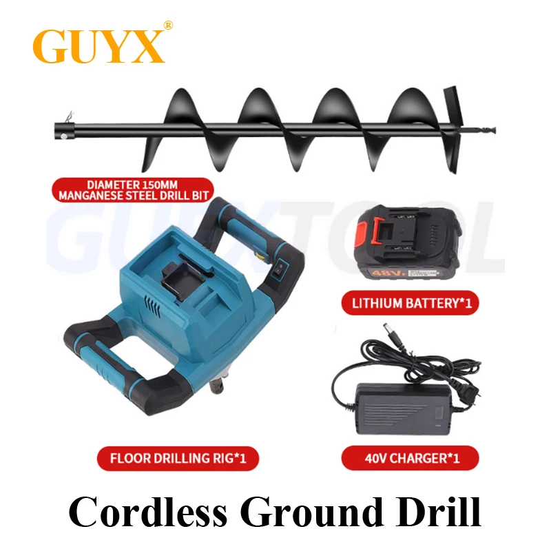 Electric Wireless Drilling Machine Multifunctional Adjustable Speed Drilling Machine For Grassland/Soil/Hard Soil/Clay/Gravel
Electric Wireless Drilling Machine Multifunctional Adjustable Speed Drilling Machine For Grassland/Soil/Hard Soil/Clay/Gravel