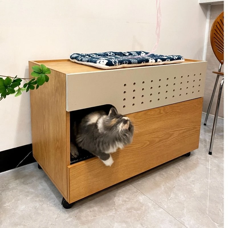 Шкаф для кошачьего туалета из цельного дерева, противоскользящий, закрытый, с защитой от запаха, кошачий туалет, шкафы для кошачьего туалета, песочный фильтр, товары для домашних животных, аксессуары
Шкаф для кошачьего туалета из цельного дерева, противоскользящий, закрытый, с защитой от запаха, кошачий туалет, шкафы для кошачьего туалета, песочный фильтр, товары для домашних животных, аксессуары