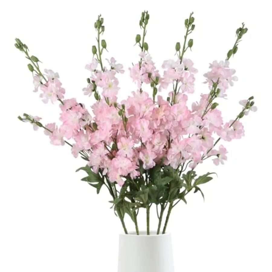 Delphinium Artificial Flowers 5 PCS, 38.5" Tall Flowers for Floor Vase Silk Flowers Realistic Artificial Snapdragon for Wedding
Delphinium Artificial Flowers 5 PCS, 38.5" Tall Flowers for Floor Vase Silk Flowers Realistic Artificial Snapdragon for Wedding