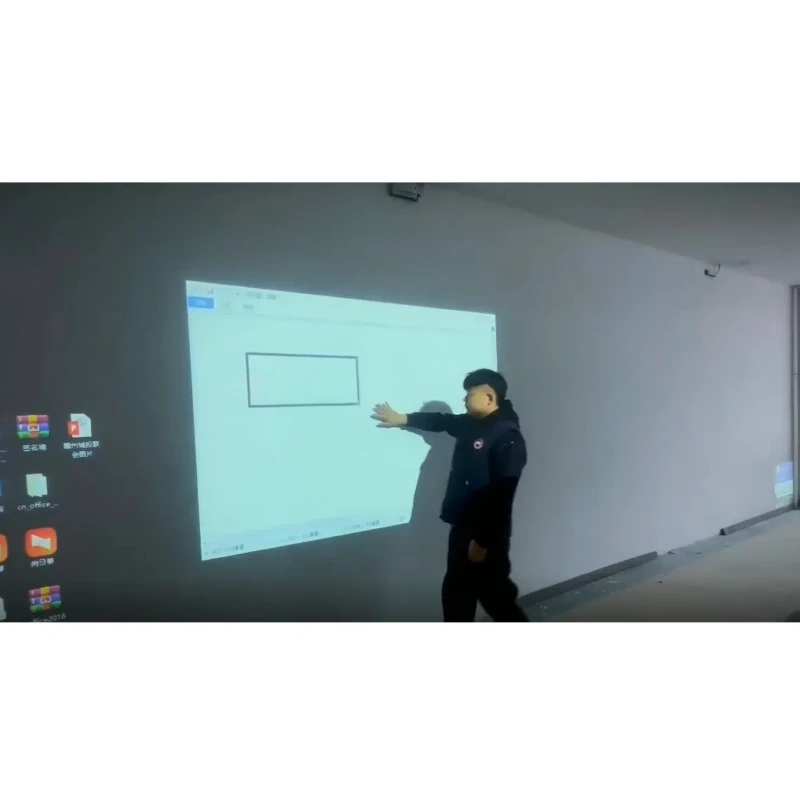 2mm Precision Interactive Projection Finger Touch Wall Interactive Screen Touch Equipment
2mm Precision Interactive Projection Finger Touch Wall Interactive Screen Touch Equipment