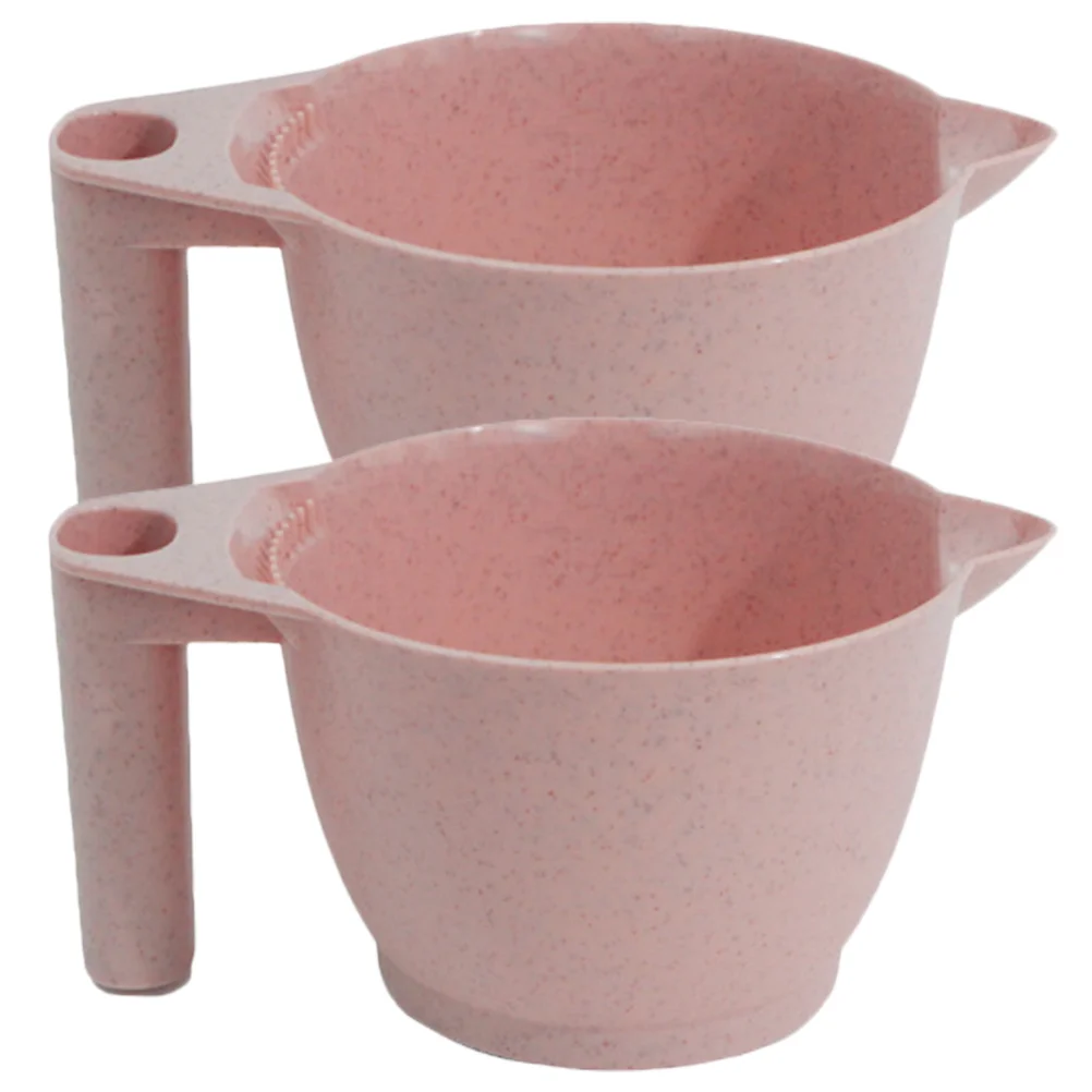 2 Pcs Hair Dye Bowl Pink Color Mixing Bowls for Salon with Handles Tint Brush Baking Oil
2 Pcs Hair Dye Bowl Pink Color Mixing Bowls for Salon with Handles Tint Brush Baking Oil