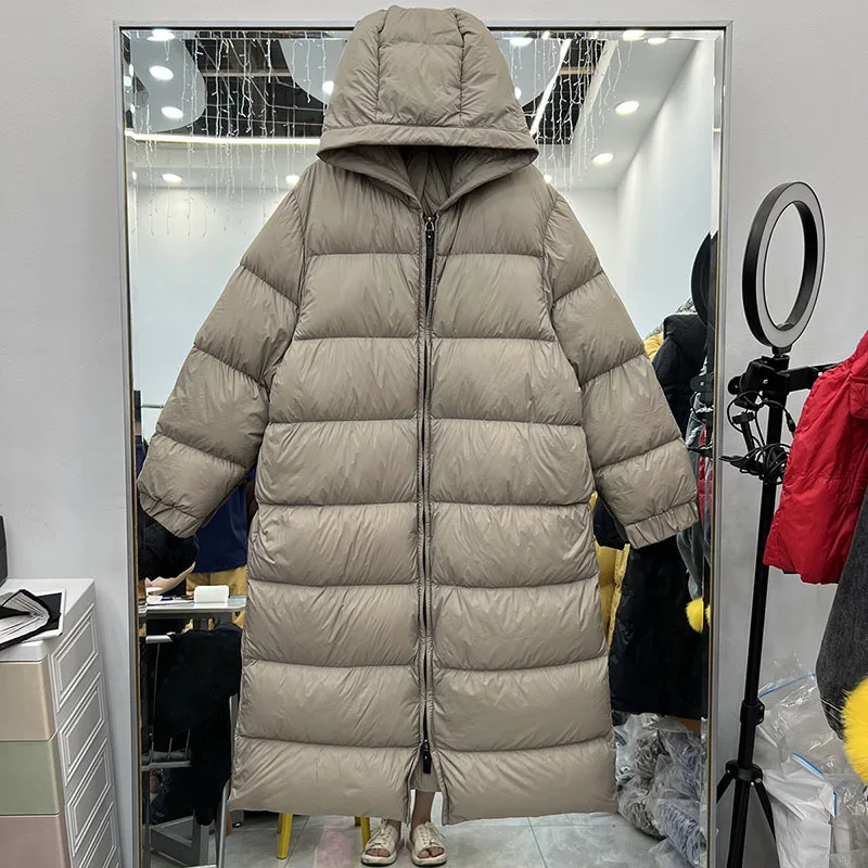 2022 Long goose down Winter Coat Women Hooded Down Parkas Ladies New Warm Winter Jacket Women Loose Jacket Coat Clothing
2022 Long goose down Winter Coat Women Hooded Down Parkas Ladies New Warm Winter Jacket Women Loose Jacket Coat Clothing