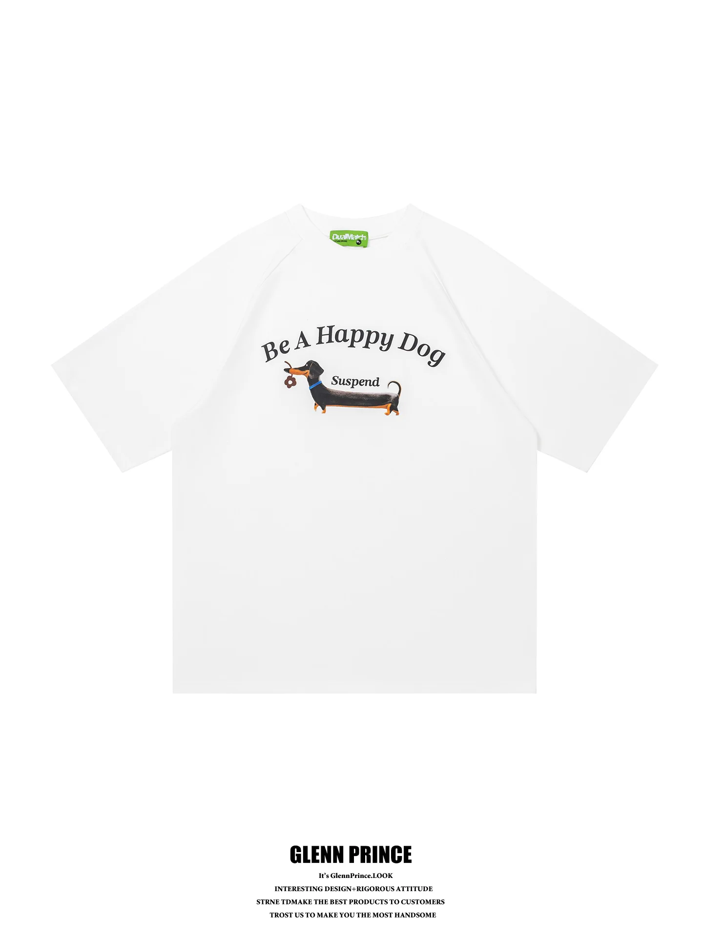 Loose Fit American Street Style Sausage Dog Print T-Shirt Men's New Vibe Simple Short Sleeve Shoulder Insertion Top
Loose Fit American Street Style Sausage Dog Print T-Shirt Men's New Vibe Simple Short Sleeve Shoulder Insertion Top