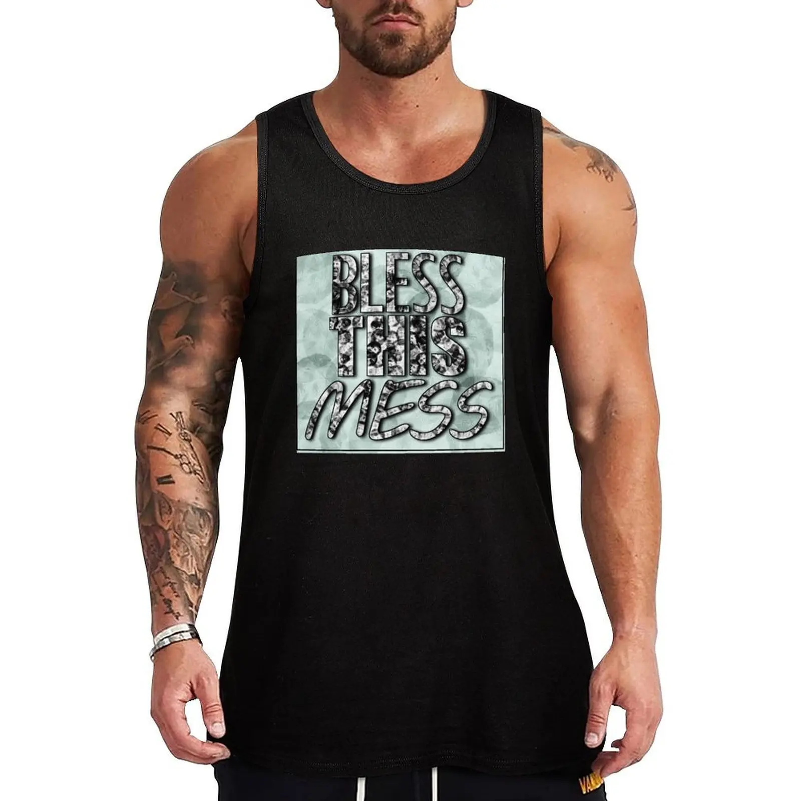 BLESS THIS (JON) MESS Tank Top bodybuilding t shirt gym clothes for man cool things Sportswear for men
BLESS THIS (JON) MESS Tank Top bodybuilding t shirt gym clothes for man cool things Sportswear for men