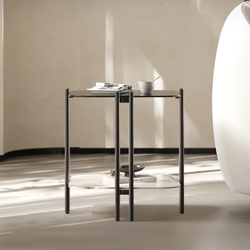 Modern Light Luxury Corner Table Living Room Home Small Apartment Tempered Glass Sofa Side Table Movable
Modern Light Luxury Corner Table Living Room Home Small Apartment Tempered Glass Sofa Side Table Movable