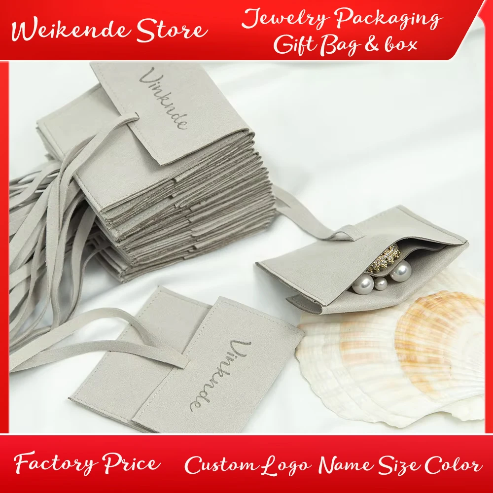 Custom Logo Luxury Microfiber Jewelry Bags With Compartments Envelopes Ribbon Packaging for Ring Earrings Necklace Jewelry Pouch
Custom Logo Luxury Microfiber Jewelry Bags With Compartments Envelopes Ribbon Packaging for Ring Earrings Necklace Jewelry Pouch