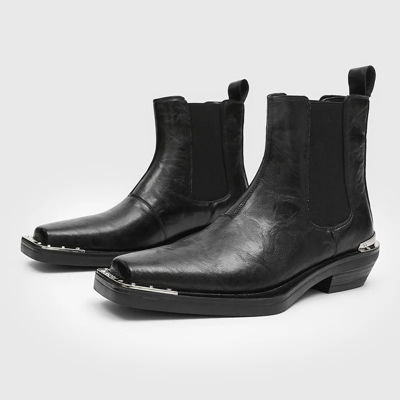 Brand Chelsea Boot Man Dress Up Platform Heels High Top Ankle Shoes Luxury Vintage Designer Shoes Black
Brand Chelsea Boot Man Dress Up Platform Heels High Top Ankle Shoes Luxury Vintage Designer Shoes Black