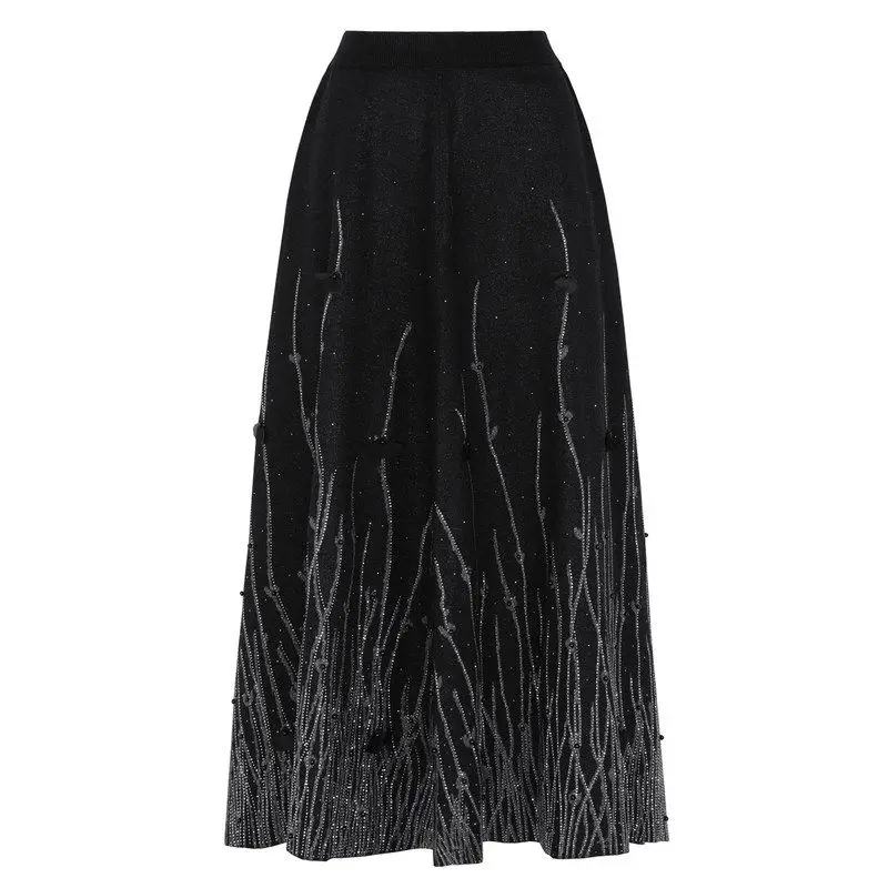 High Quality Fashionable Knitted 3D Flower Heavy Embellished Midi Skirt Half Body Spring Autumn New Style Elegant Style
High Quality Fashionable Knitted 3D Flower Heavy Embellished Midi Skirt Half Body Spring Autumn New Style Elegant Style